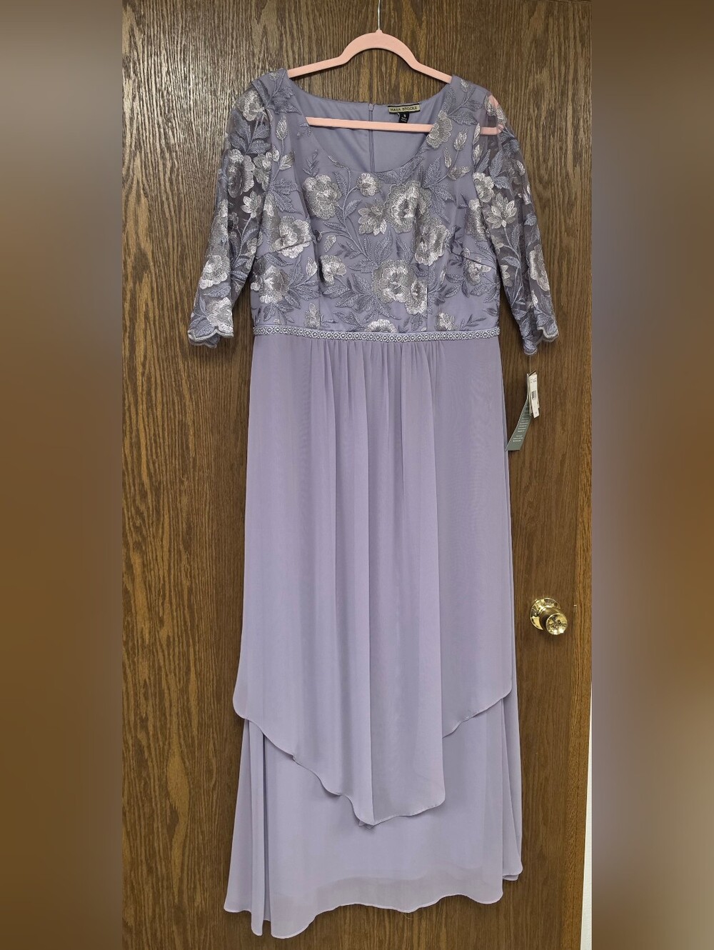 NWT Maya Brooks formal maxi dress Wisteria size 16